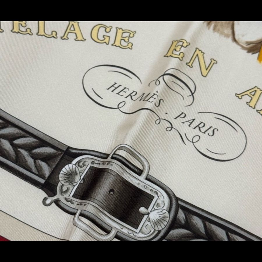 HERMES 愛馬仕 新款弩士牽引馬具 90*90 全新離櫃品 2025年新款-16