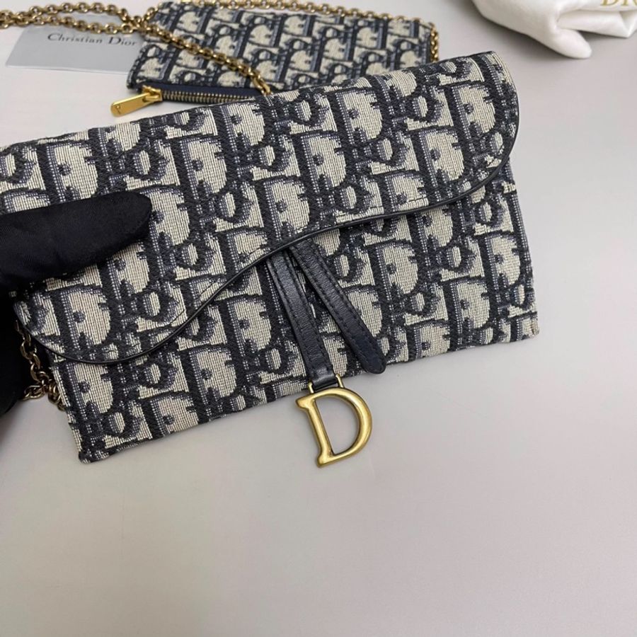 Dior迪奧 saddle老花二合一馬鞍鏈條包-3