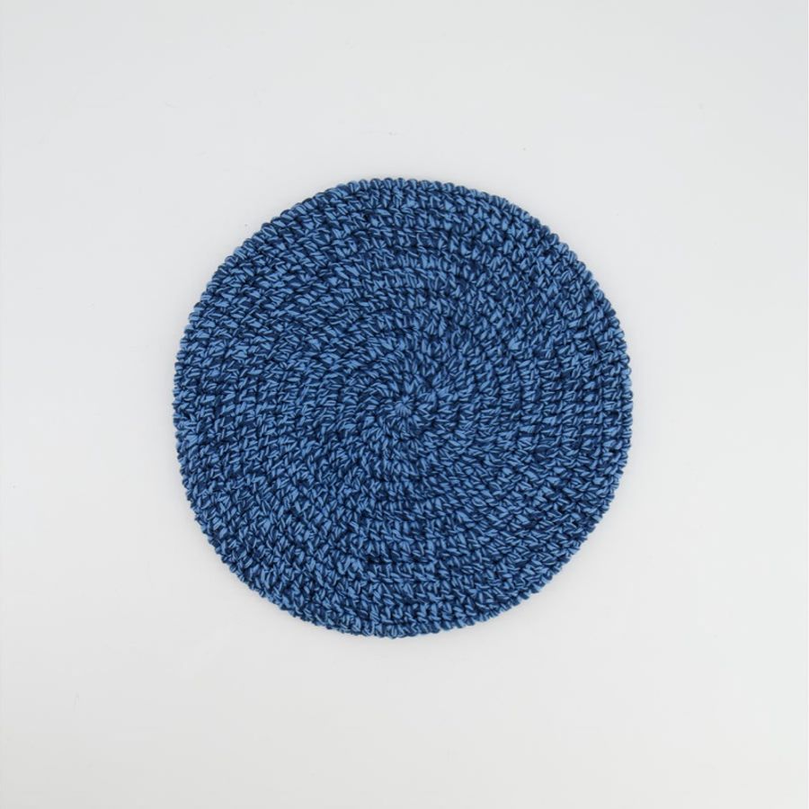 【專櫃熱銷】 Hermès 愛馬仕 Gemma beret 鉤編手工針織貝雷帽 (牛仔藍 Navy Jean/M號)-5