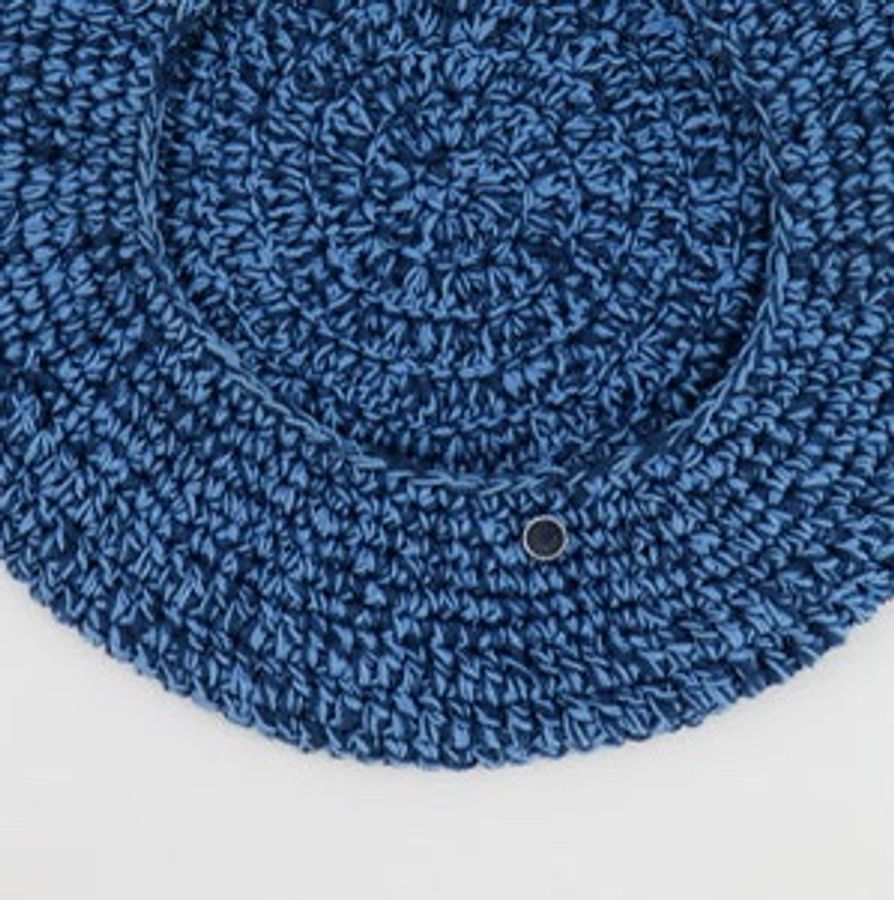 【專櫃熱銷】 Hermès 愛馬仕 Gemma beret 鉤編手工針織貝雷帽 (牛仔藍 Navy Jean/M號)-8