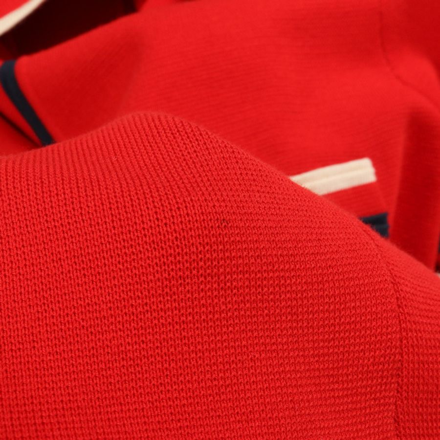 GUCCI 紅色 Polo 洋裝 #S 短袖棉絲混紡 二手女裝-7