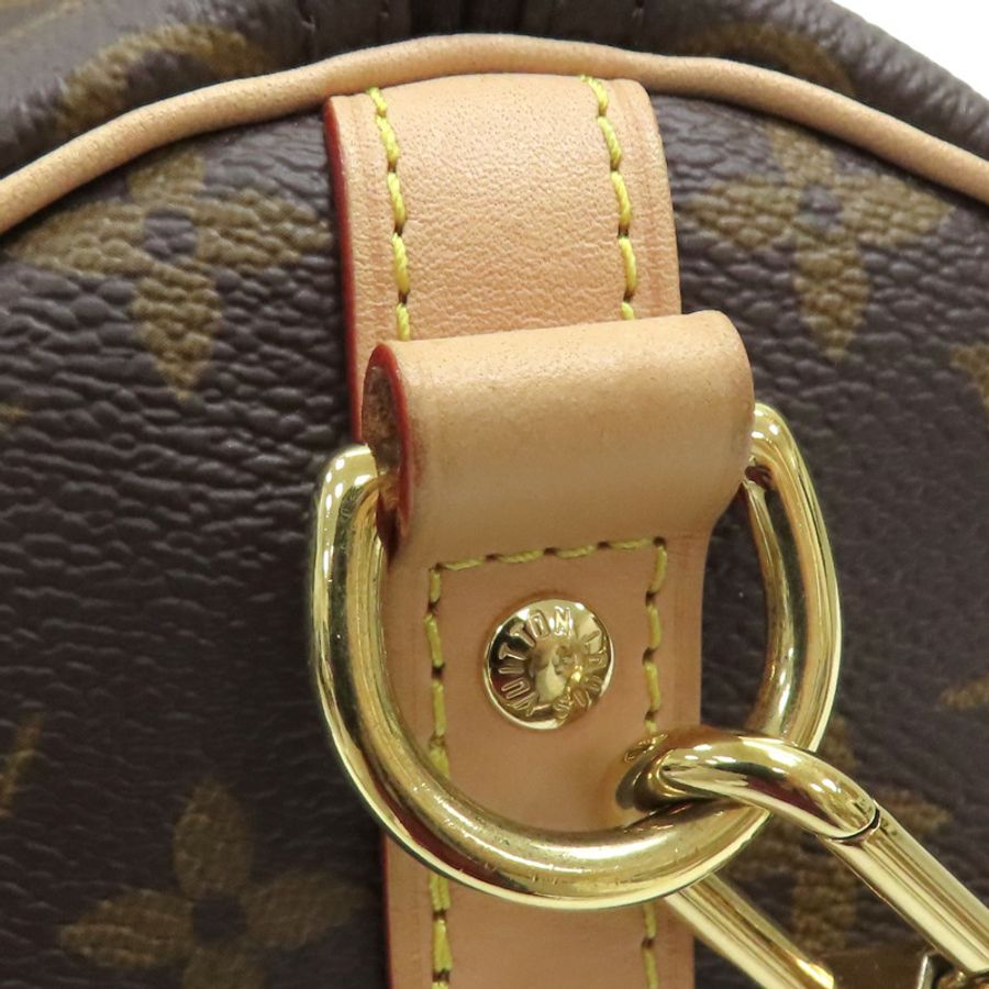 原棕花帆布 Speedy Bandouliere 30 兩包【LOUIS VUITTON LV 路易威登】M46980-15