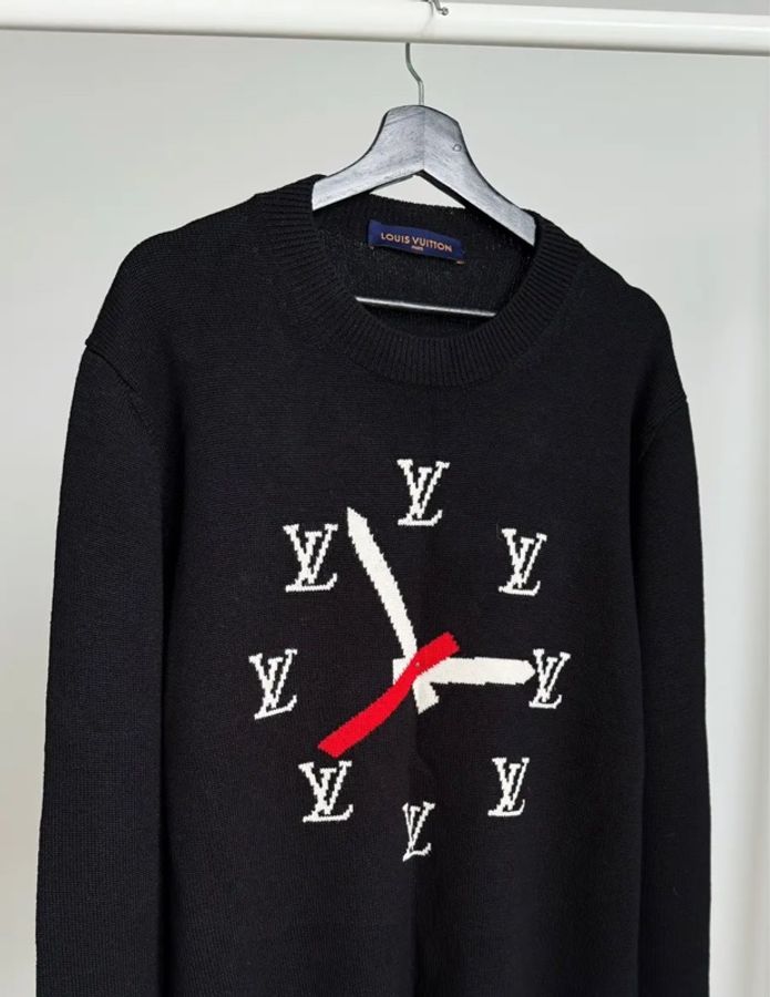 Louis Vuitton Clock Instarsia Pullover Sweater 針織長袖-0