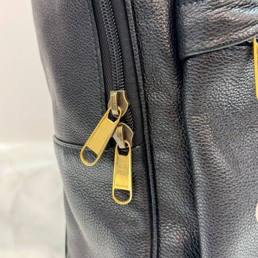 GUCCI 經典圖騰後背包/雙肩包  全皮輕量  9成新-12