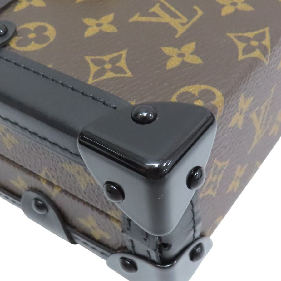 棕色 原花 帆布 Petite Malle 肩背包【LOUIS VUITTON LV 路易威登】 M45943-8