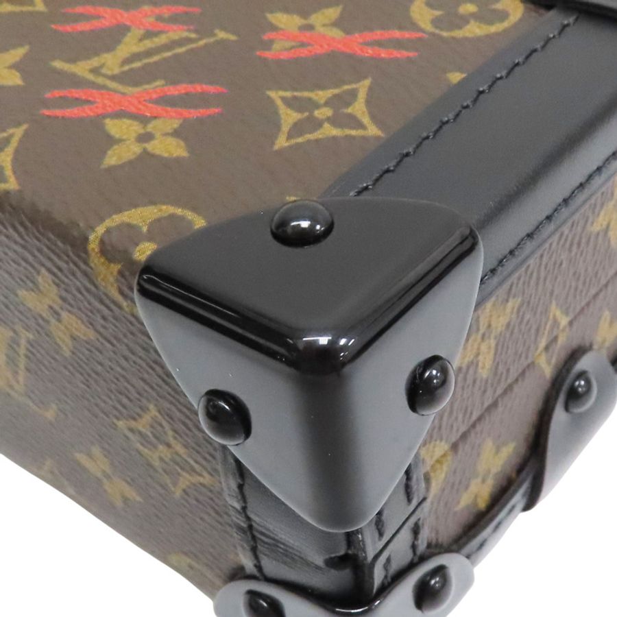 棕色 原花 帆布 Petite Malle 肩背包【LOUIS VUITTON LV 路易威登】 M45943-9