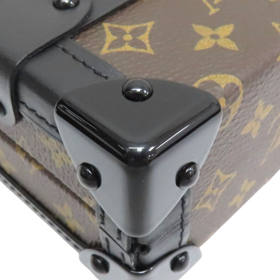 棕色 原花 帆布 Petite Malle 肩背包【LOUIS VUITTON LV 路易威登】 M45943-10