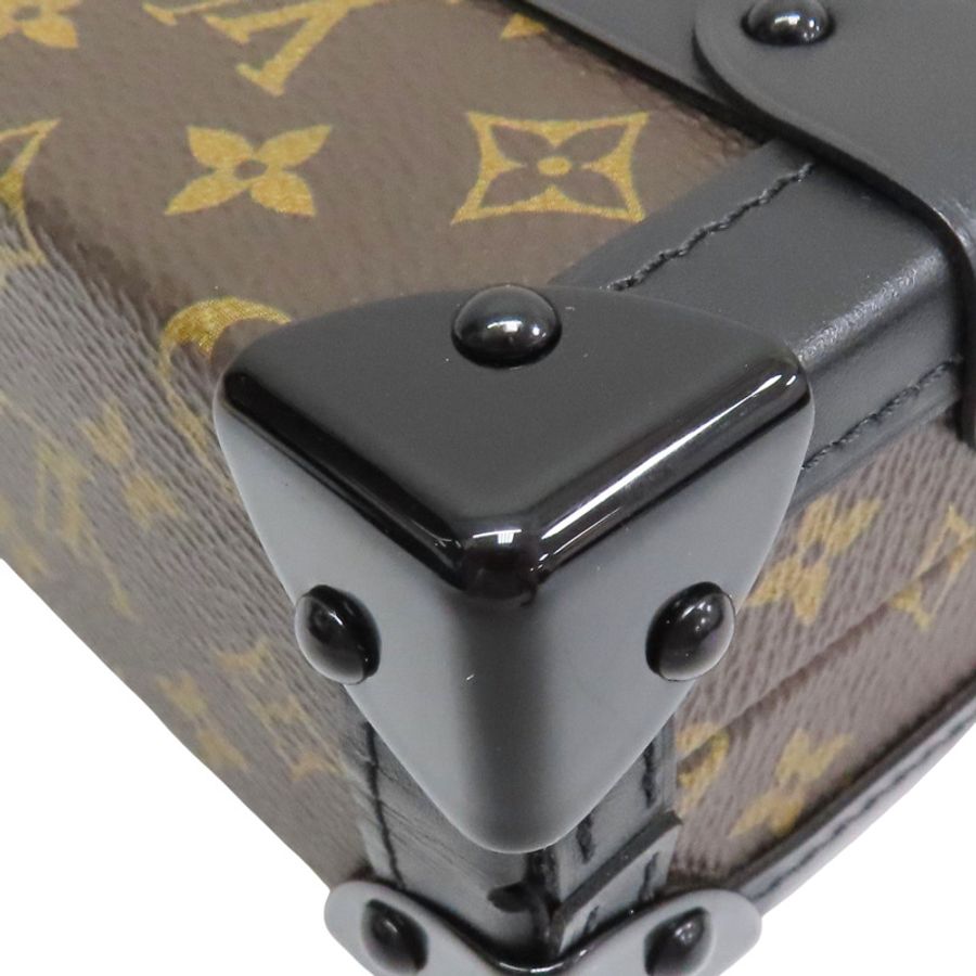 棕色 原花 帆布 Petite Malle 肩背包【LOUIS VUITTON LV 路易威登】 M45943-11