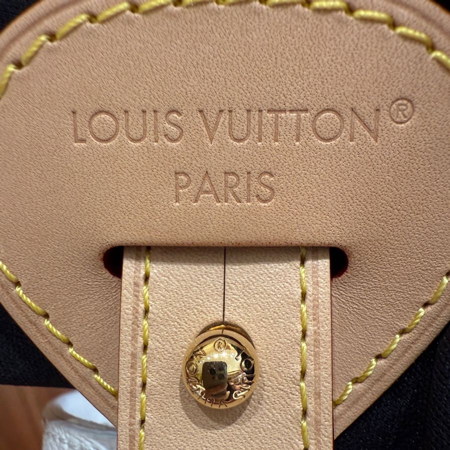 【村上隆聯名|超稀有】Louis Vuitton x TM 白三彩水桶包 All In BB|彩色老花|鎖頭蝴蝶結設計|二手極新|限量絕版-4