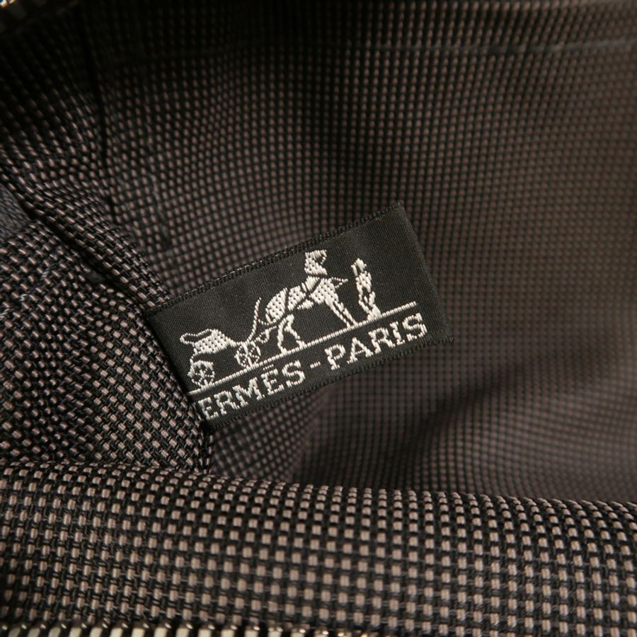HERMES 【Hermes Fair】帆布Herline銀扣手挽袋-5