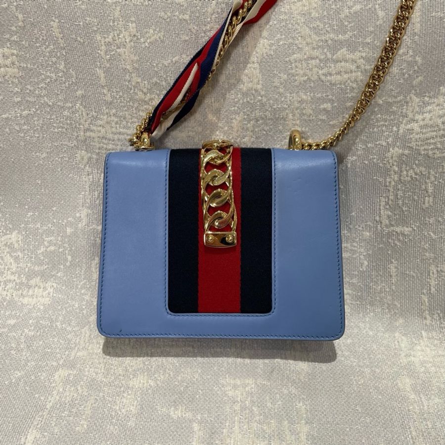 Gucci sylvie 藍色小號-1