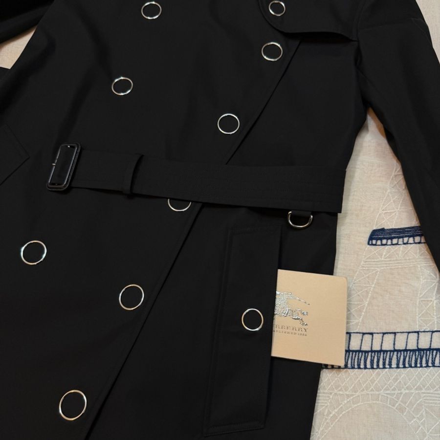 BURBERRY英國黑色風衣UK6-7