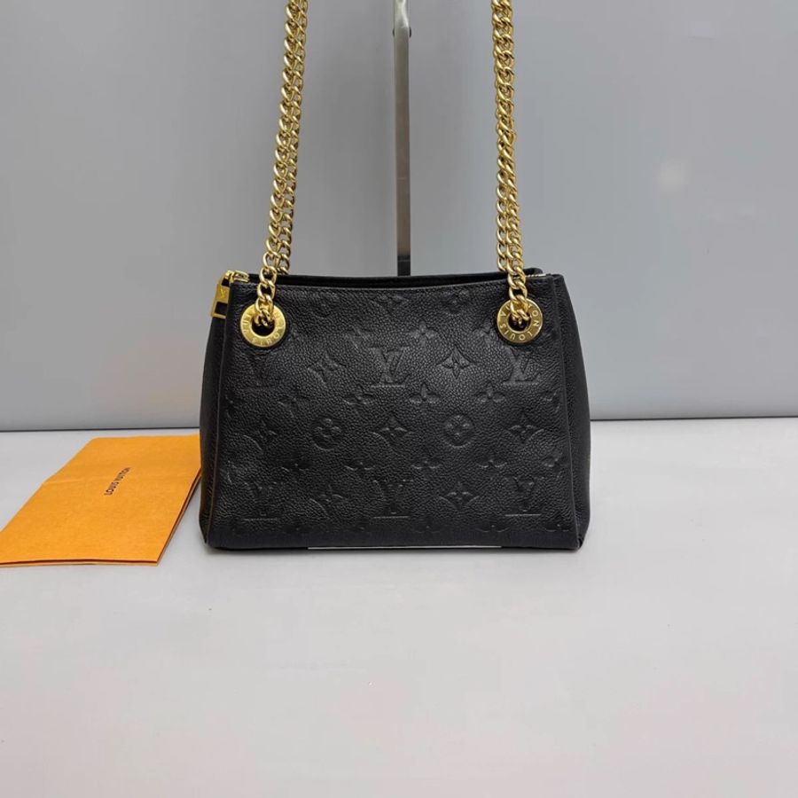 LV路易威登surene BB黑色壓紋牛皮單肩斜挎包-0