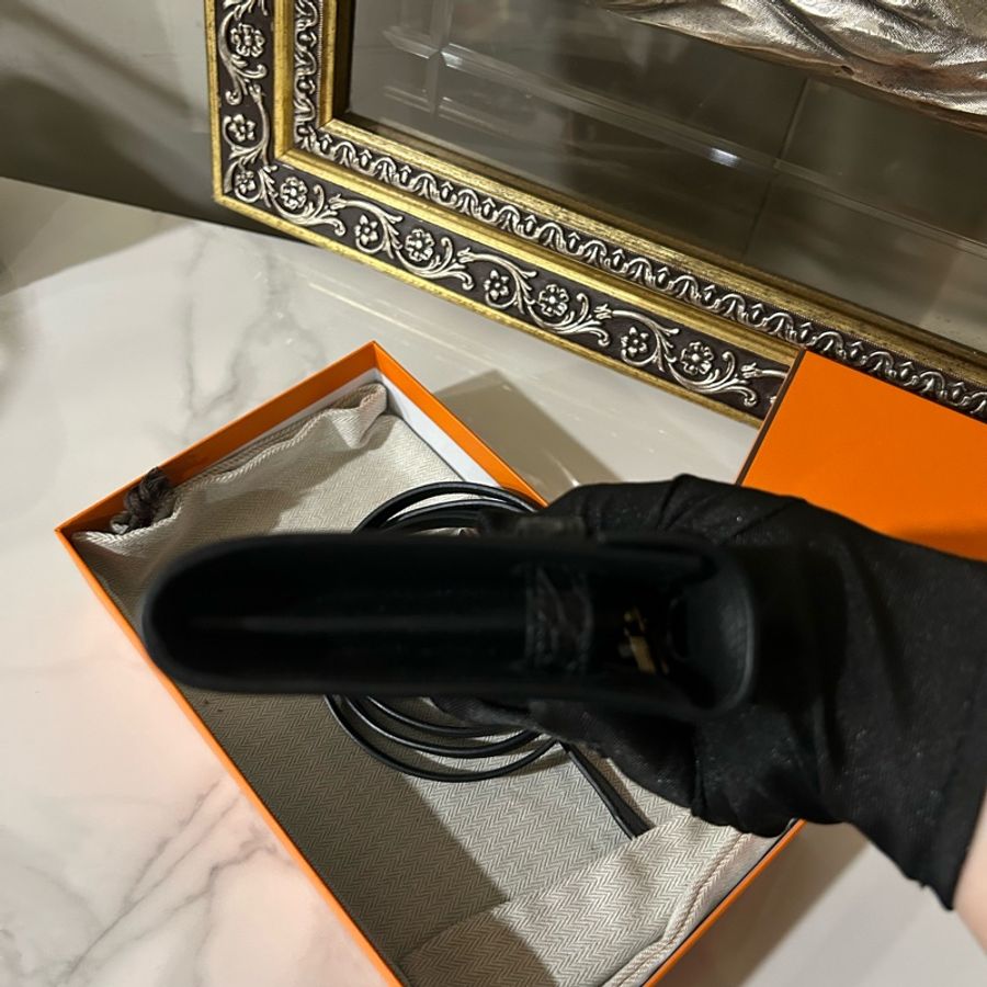 ✨Hermes kelly togo touch 黑金 鱷魚皮 99新❤️-8