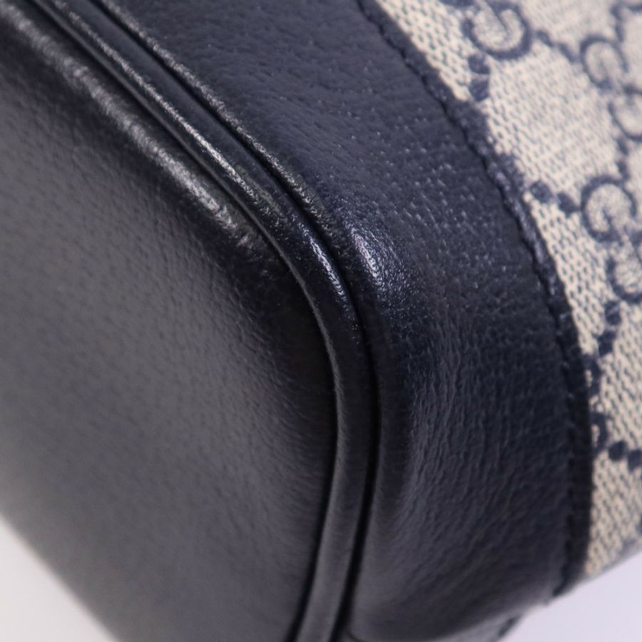 GUCCI 塗層帆布2 Way Shoulder Bag銀扣手挽肩背兩用袋-9