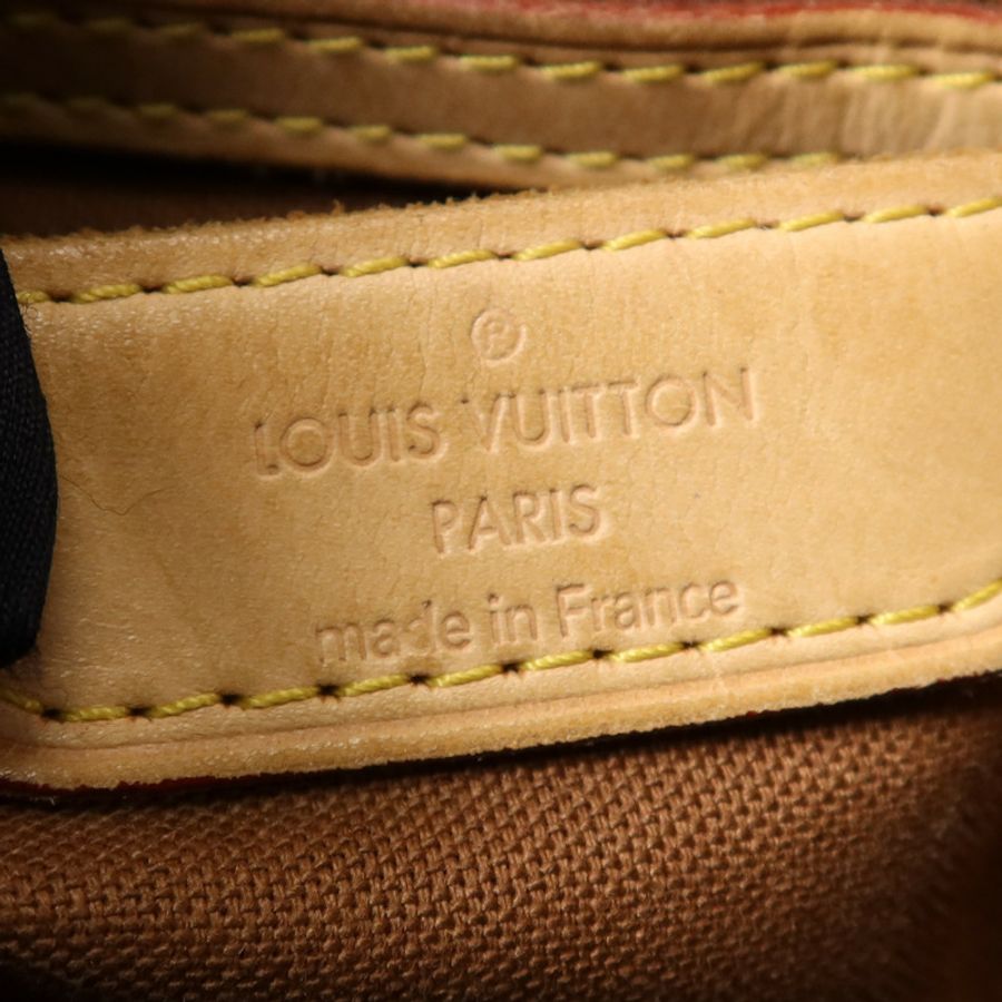 LOUIS VUITTON Monogram Palermo GM金扣手挽肩背兩用袋棕色-12