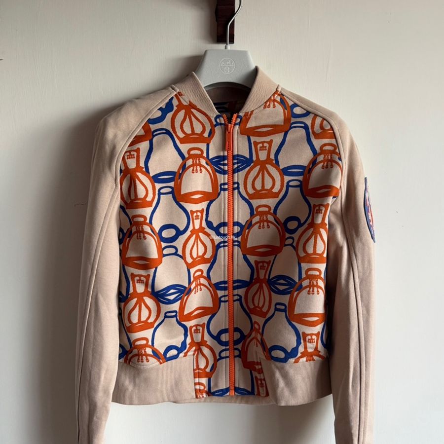 全新 現貨 🍊Hermes 女裝 "Fantaisie d'Etriers" bomber jacket 長袖外套 (Size 34)-0