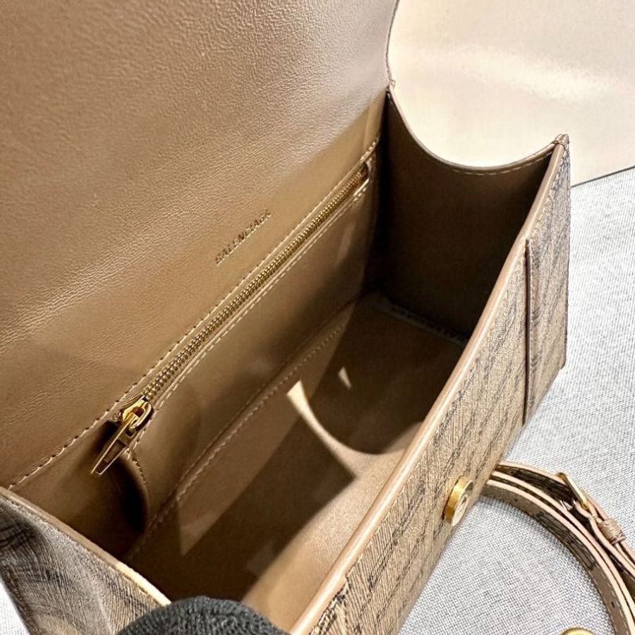 Balenciaga Hourglass Small BB Monogram Crossbody Bag for Women in Beige - 593546-210DE-2762-3