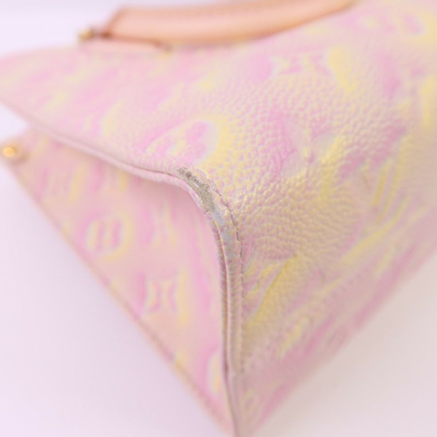 LOUIS VUITTON Monogram Empreinte On The Go PM金扣手挽肩背兩用袋-11