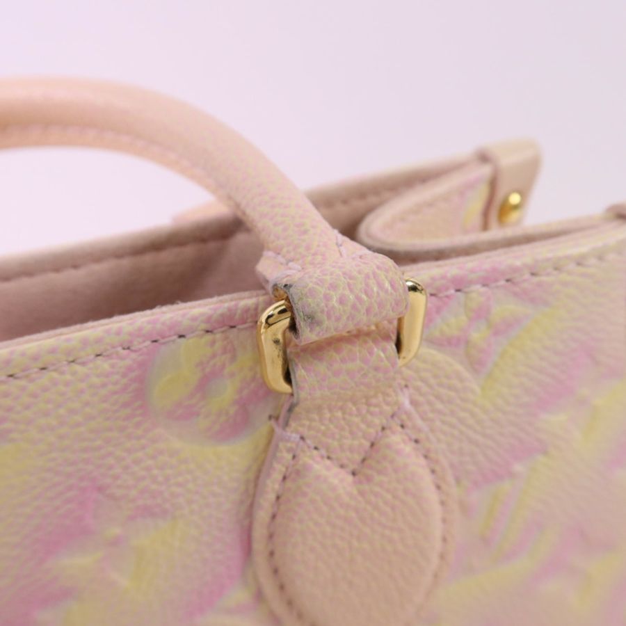 LOUIS VUITTON Monogram Empreinte On The Go PM金扣手挽肩背兩用袋-17