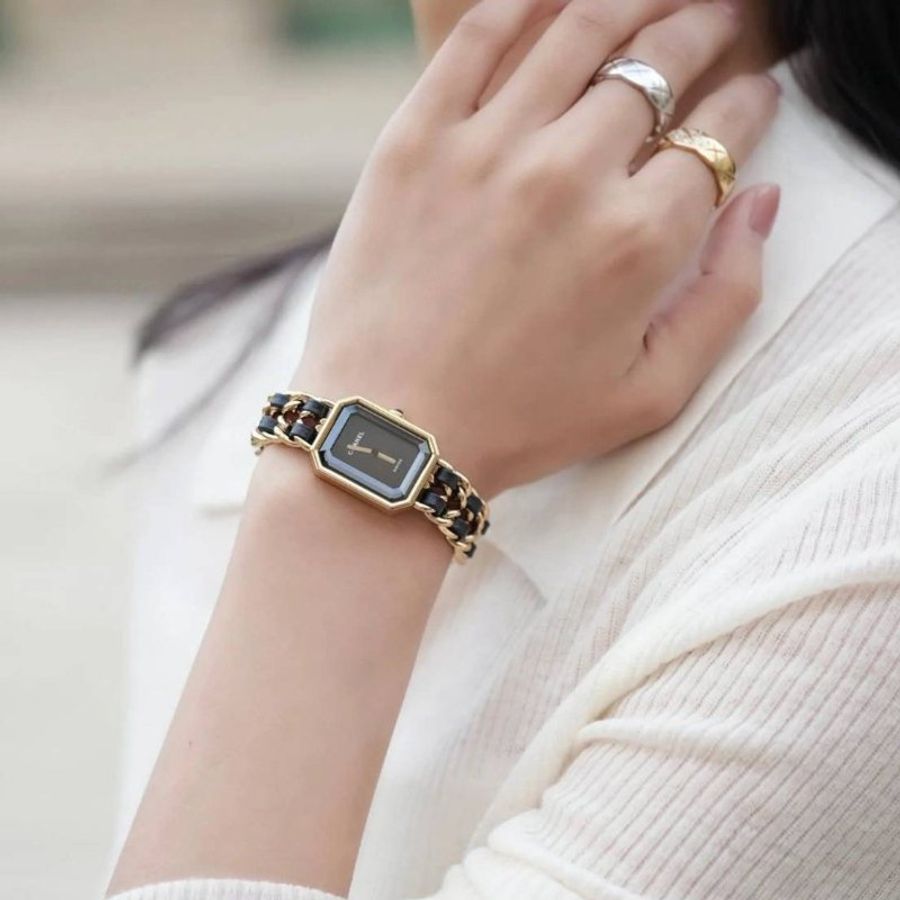 Chanel H0001 🌈實品拍照🌈香奈兒首映系列premiere手錶L尺寸~二手品整體約9.成新-7
