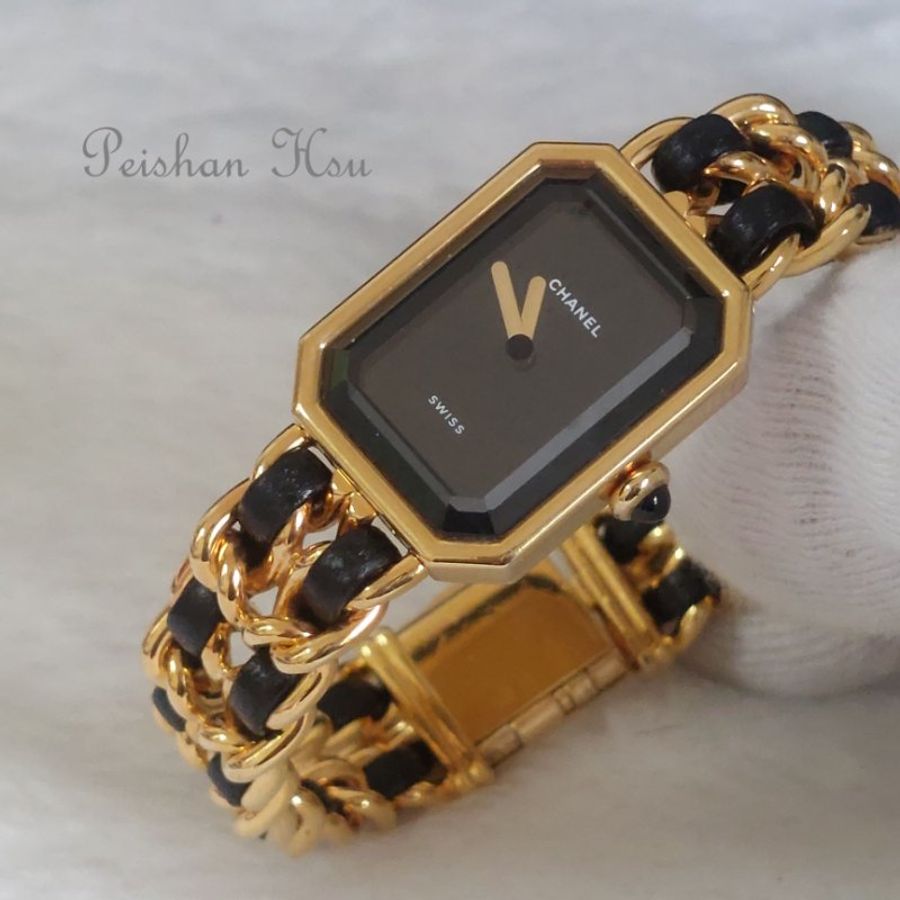 Chanel H0001 🌈實品拍照🌈香奈兒首映系列premiere手錶L尺寸~二手品整體約9.成新-10