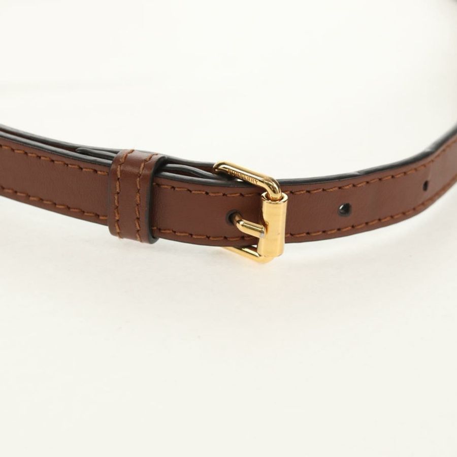 【日本直送】BURBERRY TB Monogram 單肩包 PVC 金棕色 8031708 正品 153622SM-7