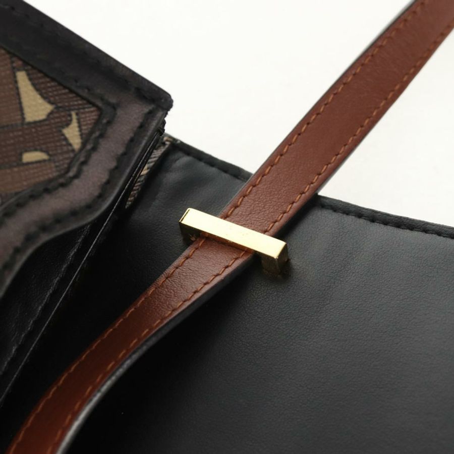 【日本直送】BURBERRY TB Monogram 單肩包 PVC 金棕色 8031708 正品 153622SM-8