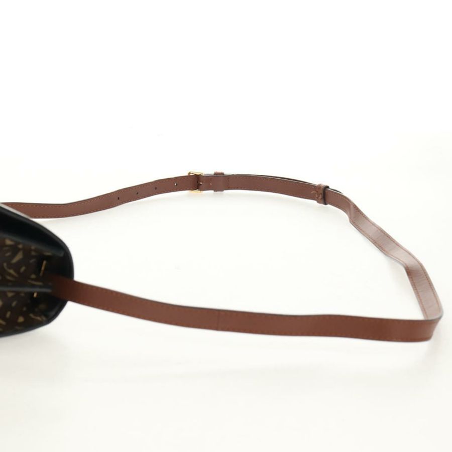 【日本直送】BURBERRY TB Monogram 單肩包 PVC 金棕色 8031708 正品 153622SM-13