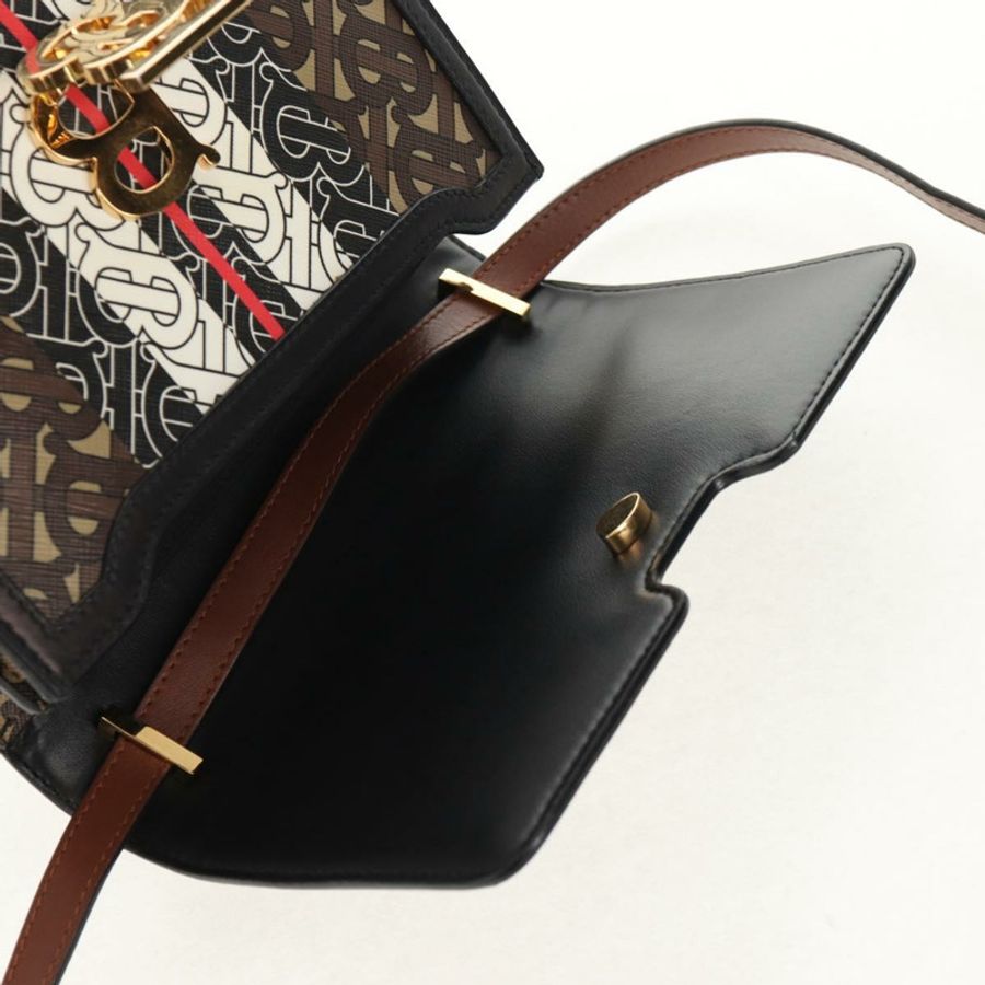 【日本直送】BURBERRY TB Monogram 單肩包 PVC 金棕色 8031708 正品 153622SM-19
