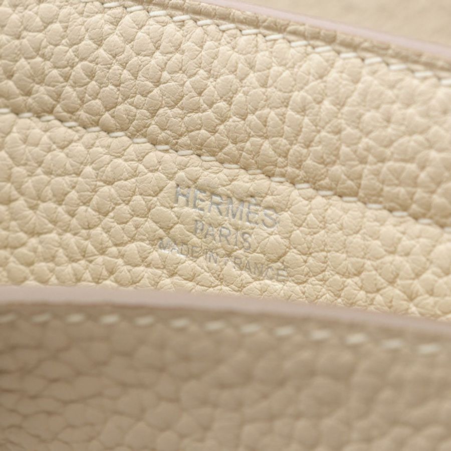 愛馬仕 Cabas Sellier 31 單肩托特包 Z Taurillon Clemence Beton 二手-3