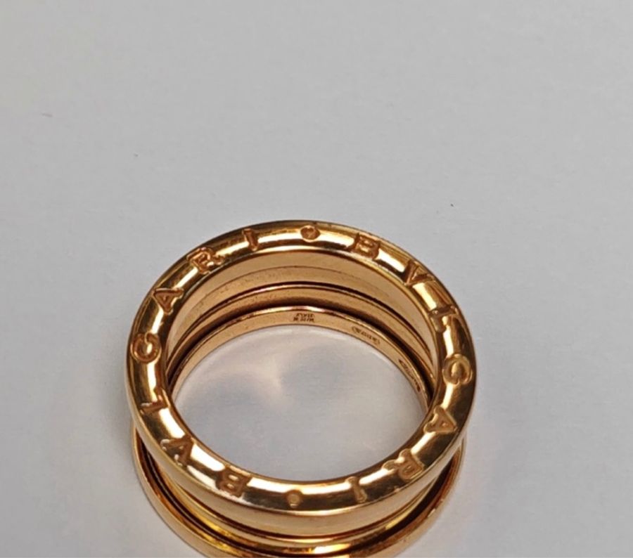 BVLGARI zero1 玫瑰金戒指-5