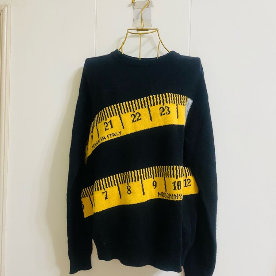 Moschino 皮尺高單羊絨毛衣-4