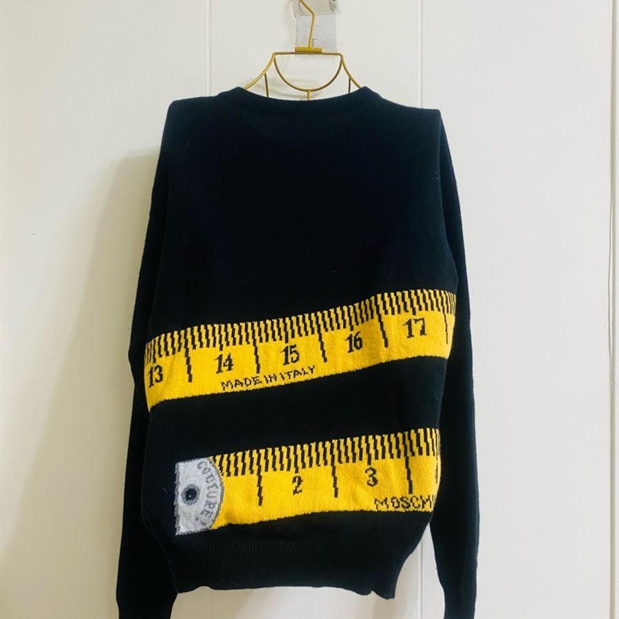 Moschino 皮尺高單羊絨毛衣-6