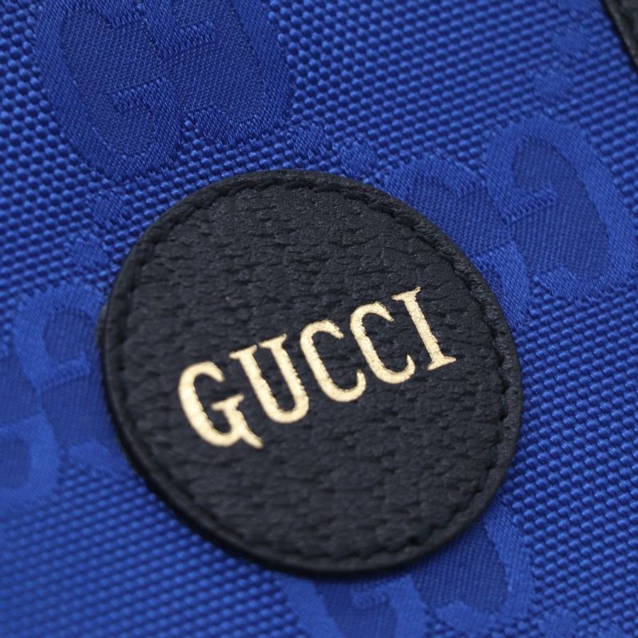 Gucci 古馳 Off The Grid 超美藍 大老花 再生尼龍 皮革手機包 肩背 斜背包-6
