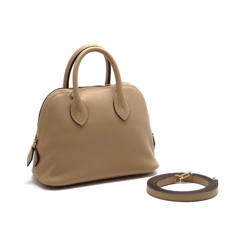 HERMES Mini bolide - 風衣灰香檳金-0