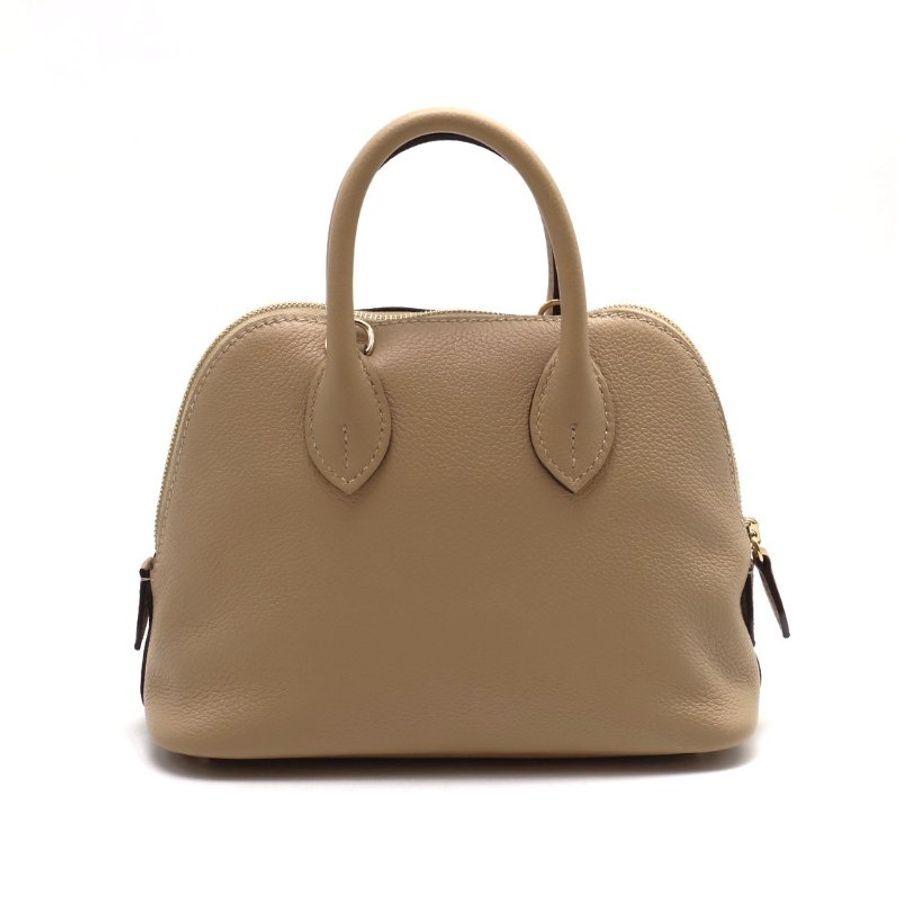 HERMES Mini bolide - 風衣灰香檳金-1
