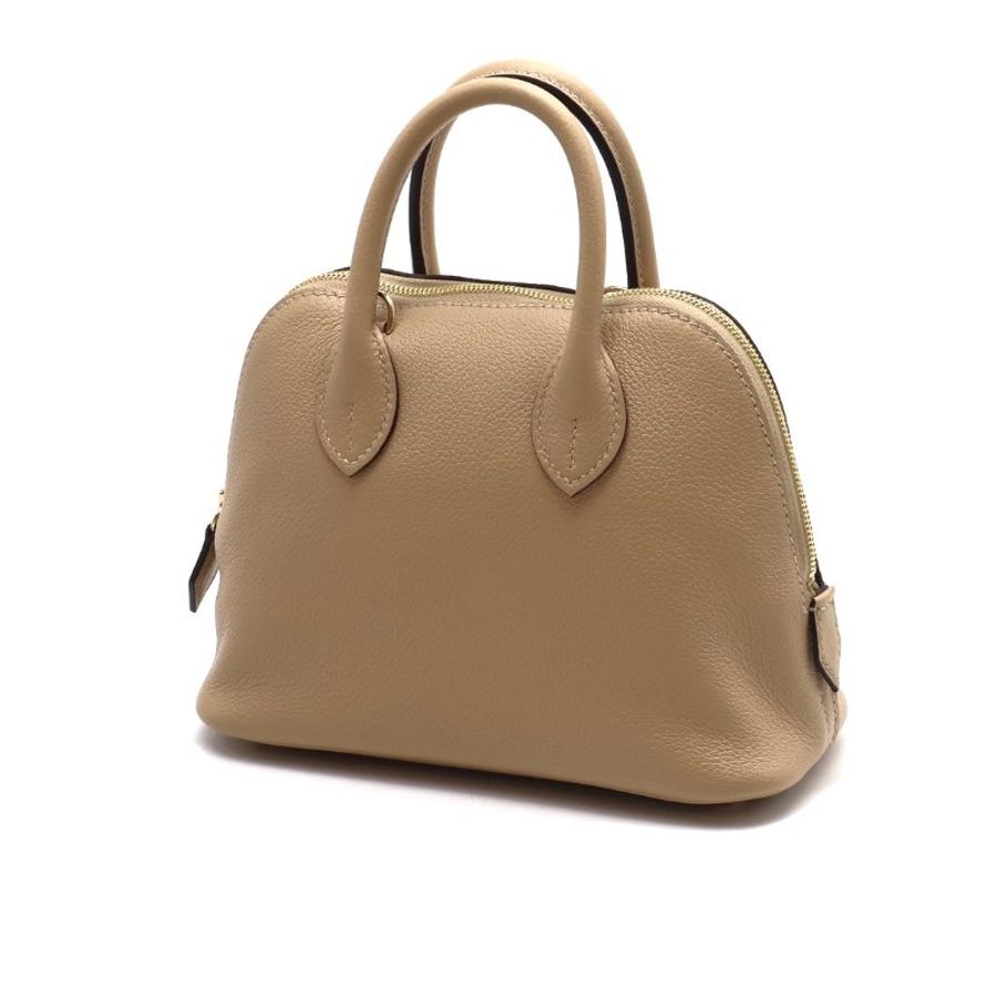 HERMES Mini bolide - 風衣灰香檳金-5