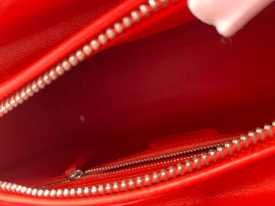 Dior迪奧雙面信封公文包紅,配件塵袋肩帶鎖鑰匙-4