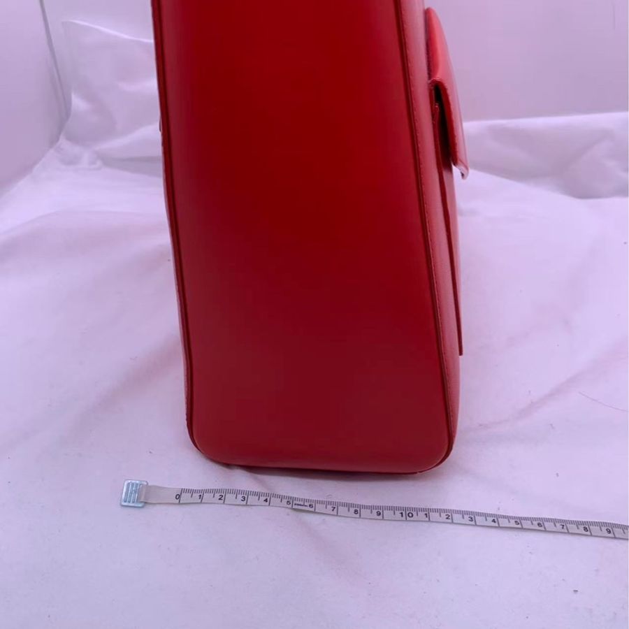 Dior迪奧雙面信封公文包紅,配件塵袋肩帶鎖鑰匙-8