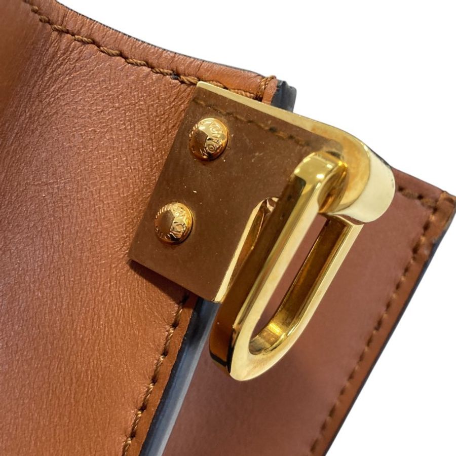 LOUIS VUITTON 路易威登 M44580 MINI DAUPHINE 信封包 PVC帆布 老花/反轉老花 棕色 金釦-16