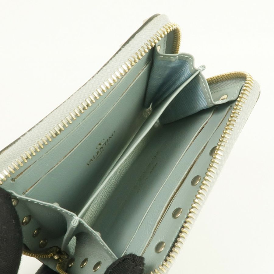 Valentino 皮革Card/Coin Case金扣零錢包/卡片套-7