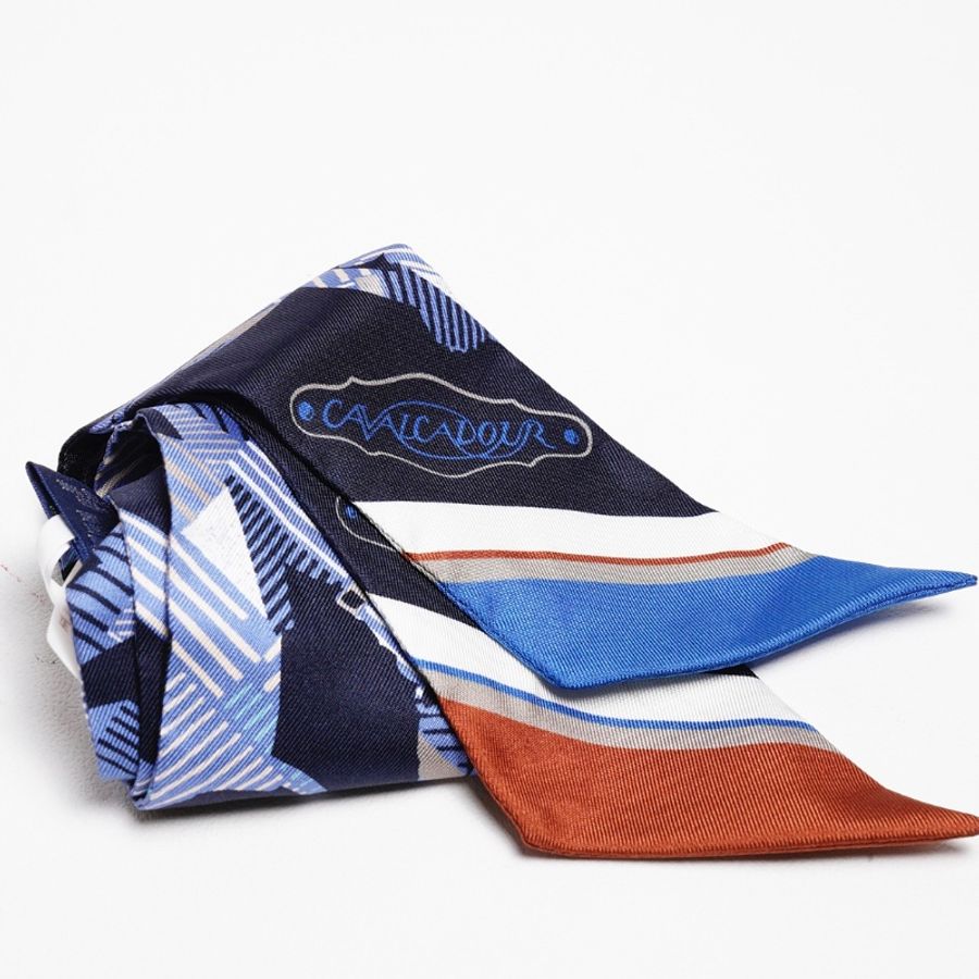 HERMES MARINE SILK CAVALCADOUR MORNING TWILLY-3