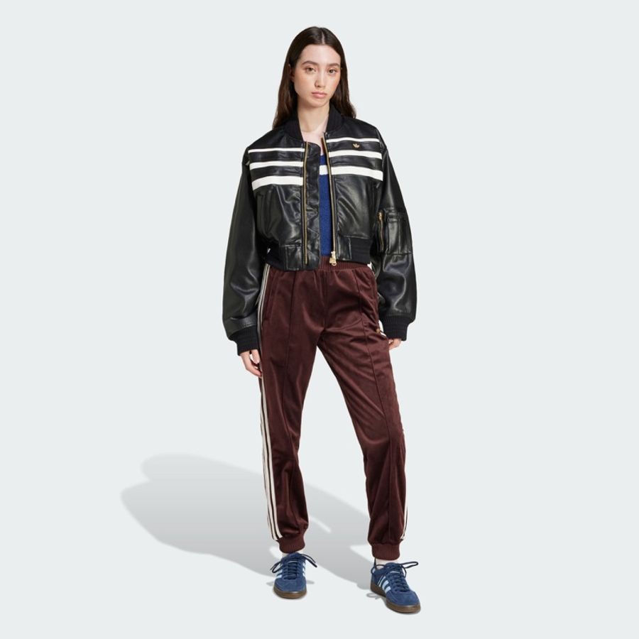 全新Adidas Faux Leather Bomber Jacket-2