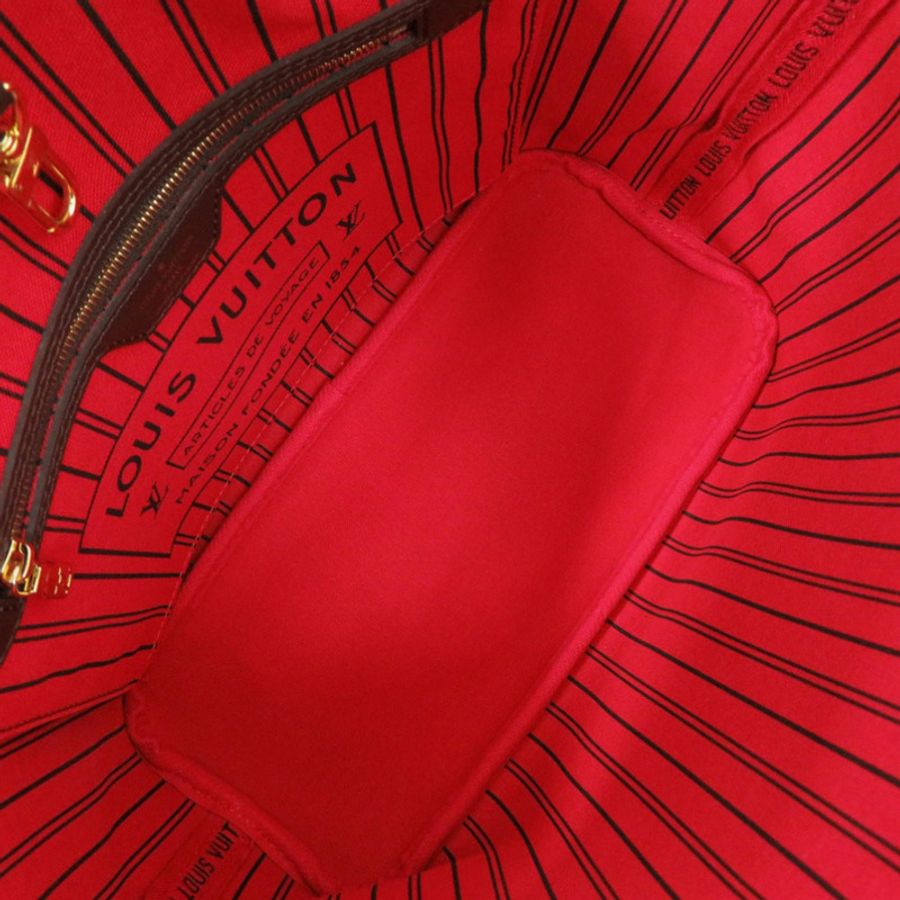 近全新路易威登 Neverfull PM Damier Cerise N40600 手提包 0846 LOUIS VUITTON-4
