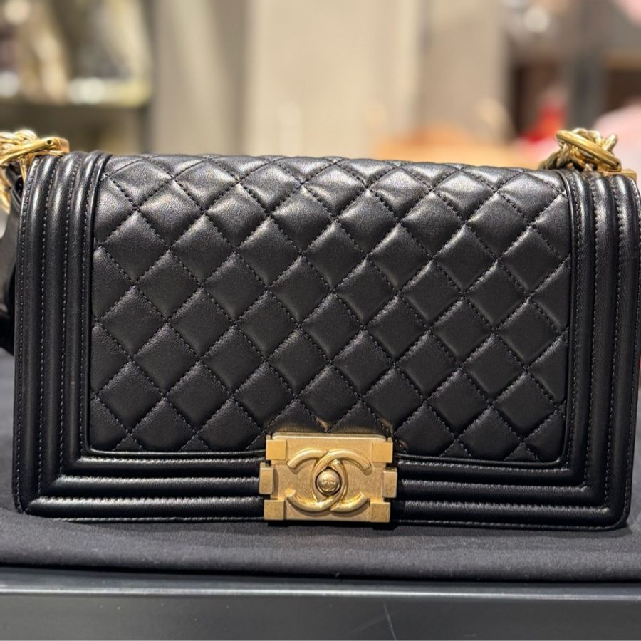 Chanel boy25小羊皮-6