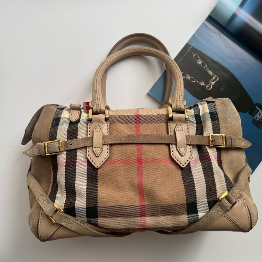正常使用痕跡‼️ #全網最低✨BURBERRY 經典格紋手提包-1