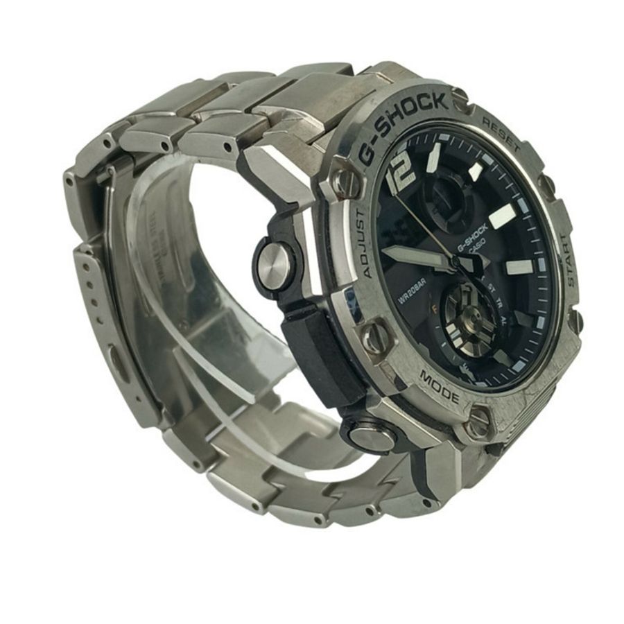 卡西歐 G-SHOCK G-STEEL GSTB300 系列手錶 (GSTB300SD1AJF) 灰色錶盤 銀色樹脂/不鏽鋼 男士-2