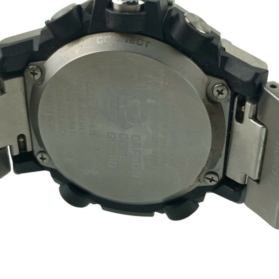 卡西歐 G-SHOCK G-STEEL GSTB300 系列手錶 (GSTB300SD1AJF) 灰色錶盤 銀色樹脂/不鏽鋼 男士-8
