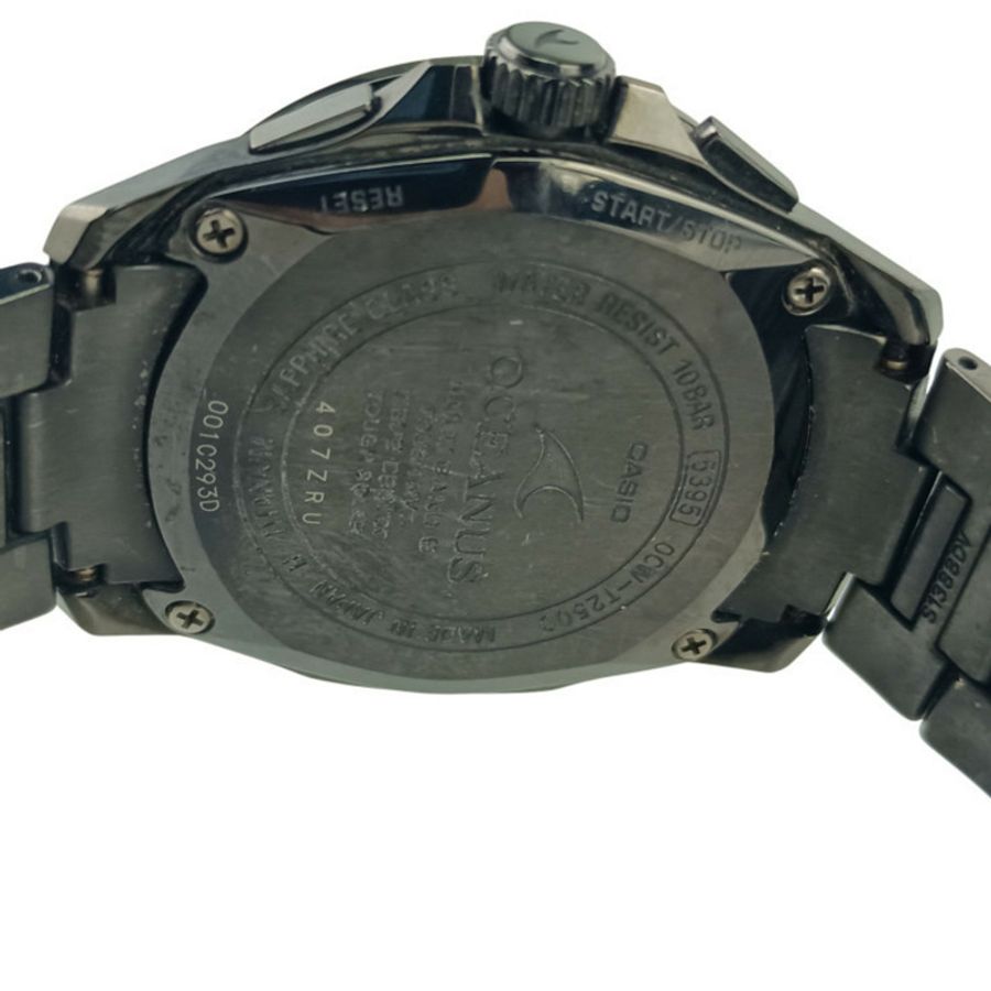 卡西歐 Oceanus OCWT2500B1AJF 男士模擬腕錶,黑色錶盤,鈦金屬錶殼-8